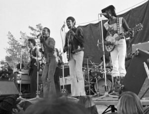 #CB2217, Chambers Brothers at an outdoor concert in Los Angeles in the early seventies.